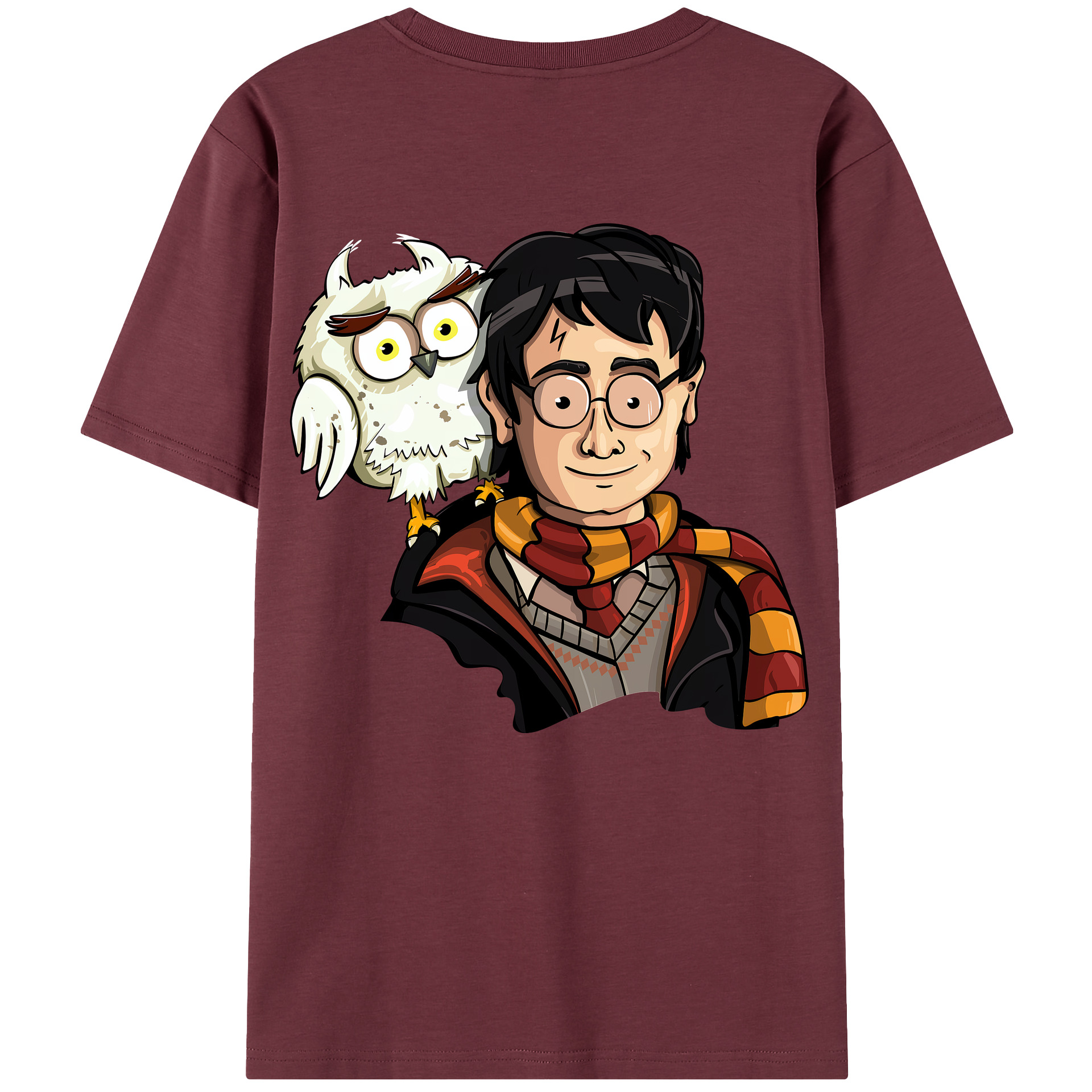 （画像用） Harry Potter ハリー・ポッターシリーズ 綿100％半袖Tシャツ（背面プリント）